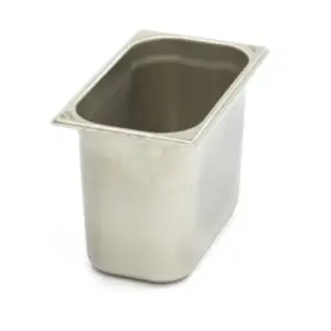 Gastronormbehållare 1/4 GN - 20 cm djup - 26,5 x 16,2 cm - rostfritt stål