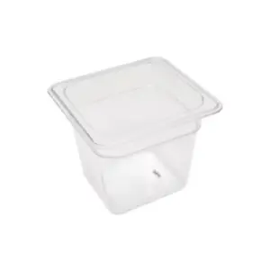 Gastronormbehållare 1/6 GN - 15 cm djup - 17,6 x 16,2 cm - Polykarbonat