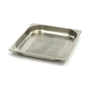 Gastronormbehållare 2/3 GN - perforerad - 4 cm djup - 32,5 x 35,4 cm - rostfritt stål