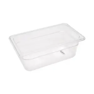Gastronormbehållare 1/4 GN - 10 cm djup - 26,5 x 16,2 cm - Polykarbonat