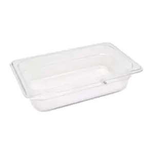 Gastronormbehållare 1/4 GN - 6,5 cm djup - 26,5 x 16,2 cm - Polykarbonat