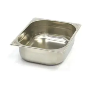 Gastronormbehållare 1/2 GN - 10 cm djup - 32,5 x 26,5 cm - rostfritt stål