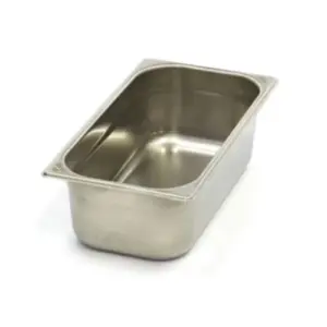 Gastronormbehållare 1/3 GN - 10 cm djup - 32,5 x 17,6 cm - rostfritt stål