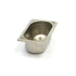 Gastronormbehållare 1/9 GN - 6,5 cm djup - 17,6 x 10,8 cm - rostfritt stål