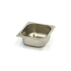 Gastronormbehållare 1/6 GN - 6,5 cm djup - 17,6 x 16,2 cm - rostfritt stål