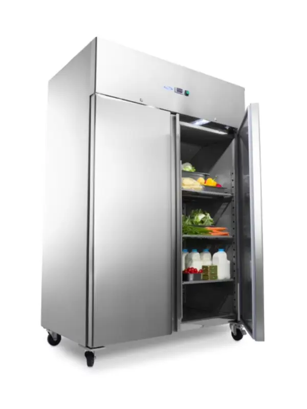 Kylskåp 1200L - 6 x 2/1 GN justerbara hyllor - på hjul - Bild 5