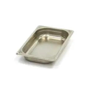 Gastronormbehållare 1/4 GN - 4cm djup - 26,5 x 16,2cm - rostfritt stål