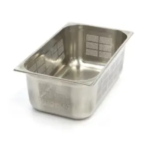 Gastronormbehållare 1/1 GN - perforerad - 20 cm djup - 53 x 32,5 cm - rostfritt stål
