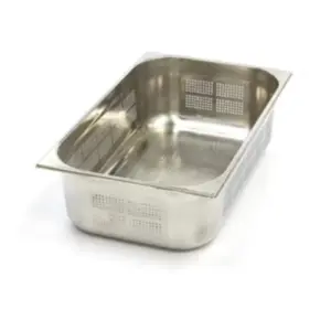 Gastronormbehållare 1/1 GN - perforerad - 15 cm djup - 53 x 32,5 cm - rostfritt stål