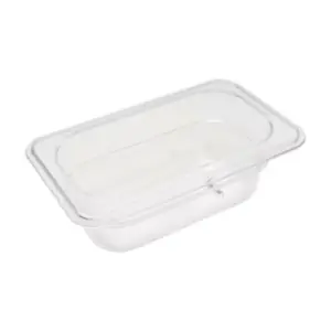 Gastronormbehållare 1/9 GN - 6,5 cm djup - 17,6 x 10,8 cm - Polykarbonat