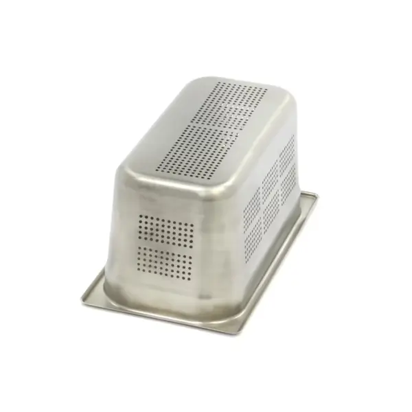 Gastronormbehållare 1/3 GN - perforerad - 15 cm djup - 32,5 x 17,6 cm - rostfritt stål - Bild 2