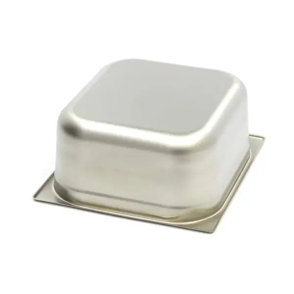 Gastronormbehållare 1/2 GN - 15 cm djup - 32,5 x 26,5 cm - rostfritt stål - Bild 2