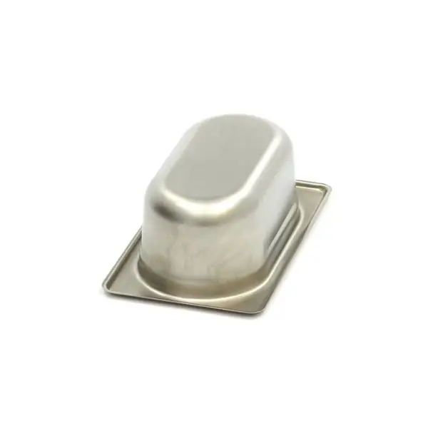Gastronormbehållare 1/9 GN - 6,5 cm djup - 17,6 x 10,8 cm - rostfritt stål - Bild 2