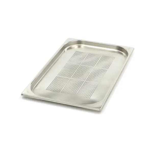 Gastronormbehållare 1/1 GN - perforerad - 2 cm djup - 53 x 32,5 cm - rostfritt stål