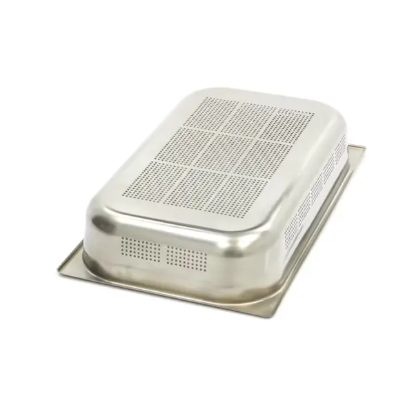 Gastronormbehållare 1/1 GN - perforerad - 10 cm djup - 53 x 32,5 cm - rostfritt stål - Bild 2
