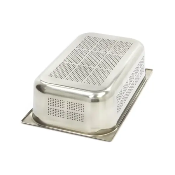 Gastronormbehållare 1/1 GN - perforerad - 15 cm djup - 53 x 32,5 cm - rostfritt stål - Bild 2