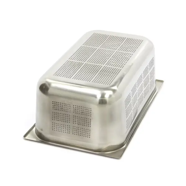 Gastronormbehållare 1/1 GN - perforerad - 20 cm djup - 53 x 32,5 cm - rostfritt stål - Bild 2