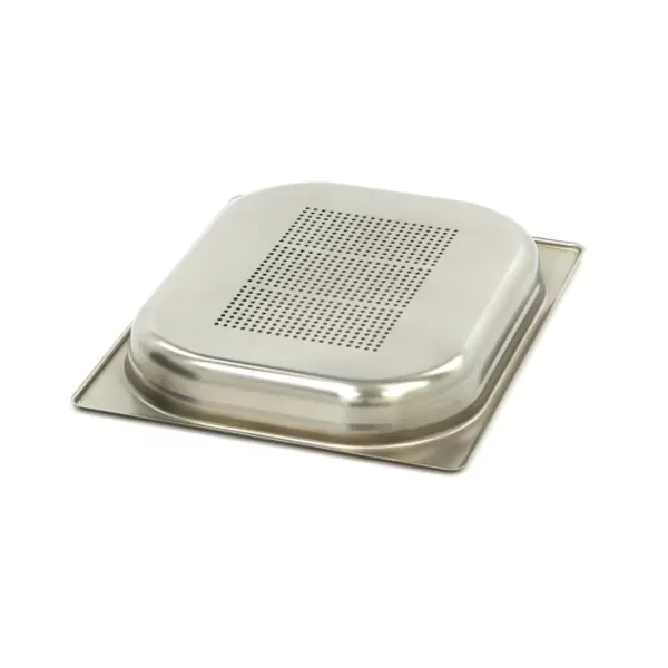 Gastronormbehållare 1/2 GN - perforerad - 4 cm djup - 32,5 x 26,5 cm - rostfritt stål - Bild 2