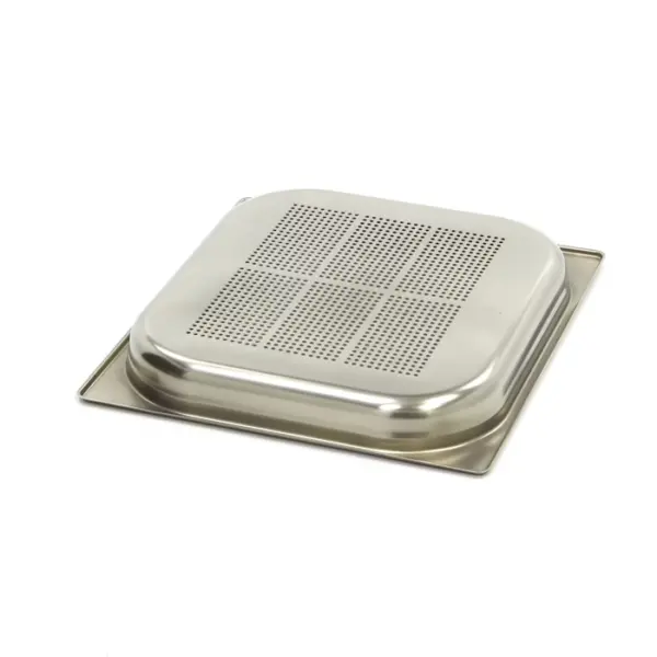 Gastronormbehållare 2/3 GN - perforerad - 4 cm djup - 32,5 x 35,4 cm - rostfritt stål - Bild 2